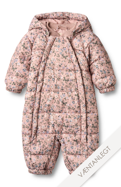 Puffer Baby Suit Edem - Rose Powder Flowers / st.56-80