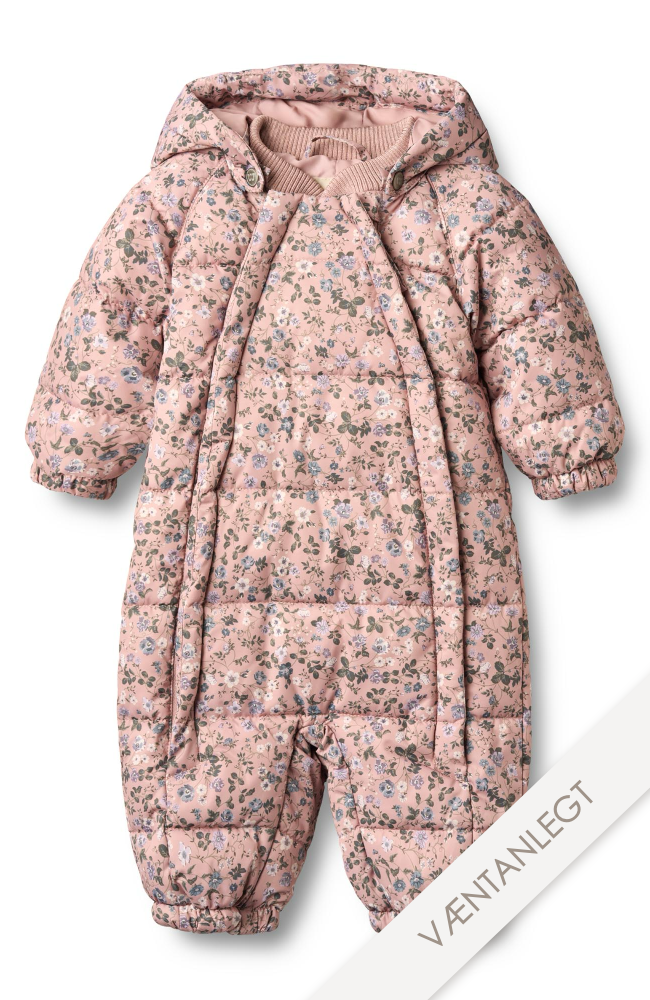 Puffer Baby Suit Edem - Rose Powder Flowers / st.56-80