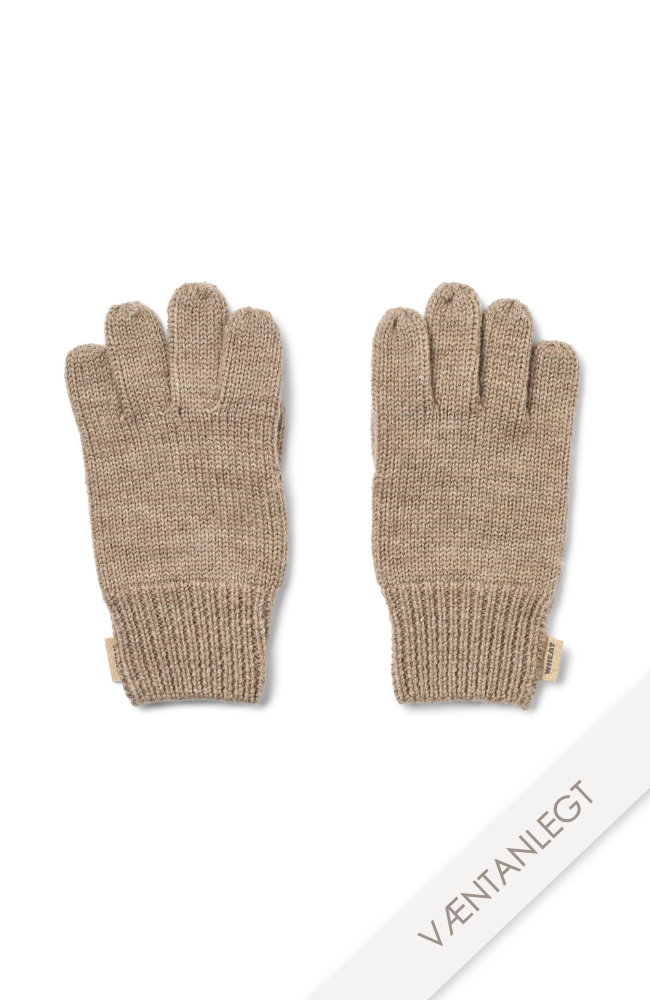 Finger Gloves Bobbe - Grey Camel Melange / st.1-8y