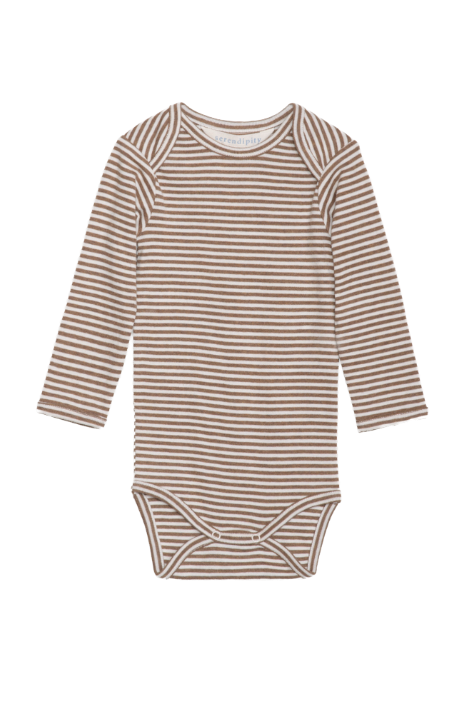 Baby Body Stripe - Almond/Offwhite