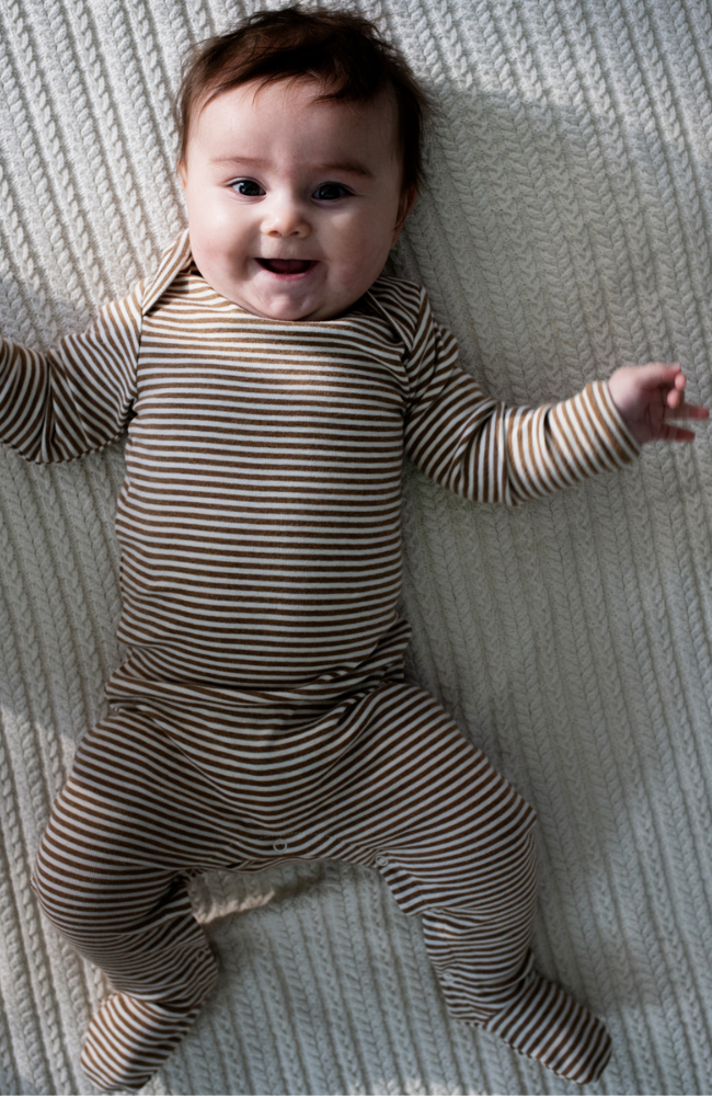 Baby Suit - Almond/Offwhite
