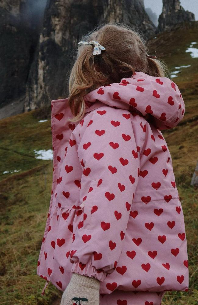 Mismou Frill Winter Jacket - Amour Pink