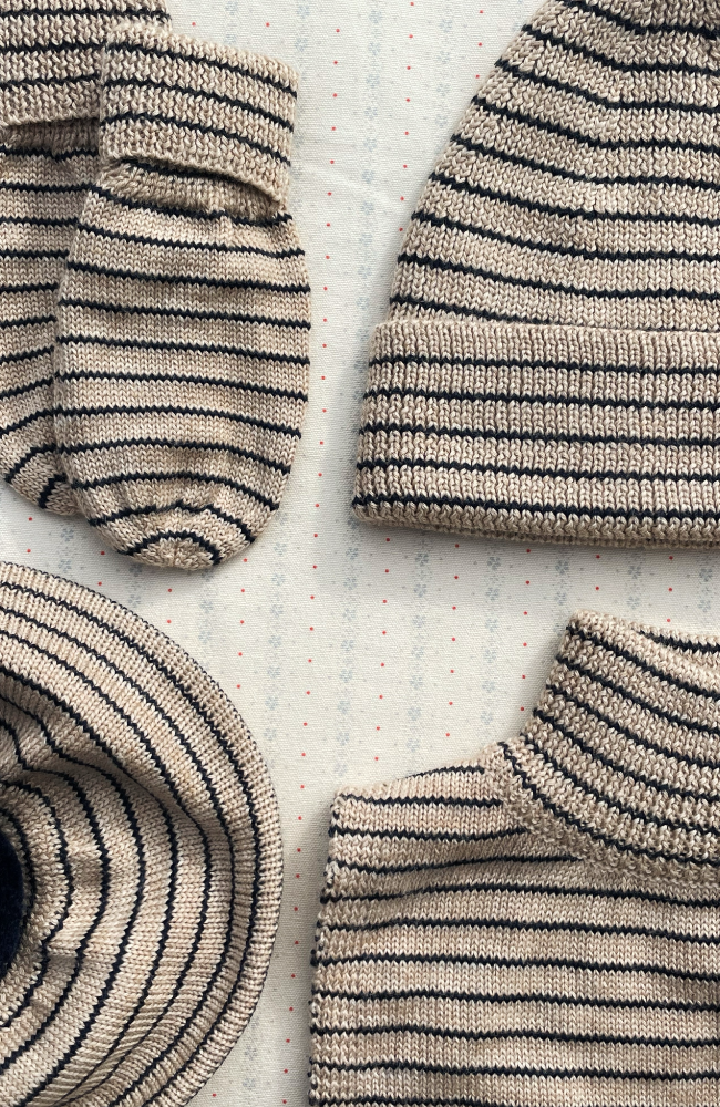 Louli Hat - Stripe Bluie