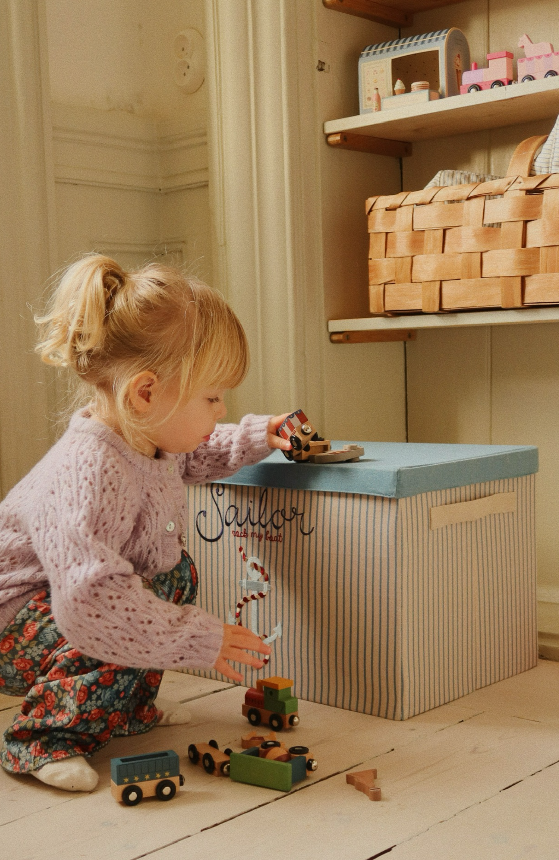 Storage Basket Large - Sailor