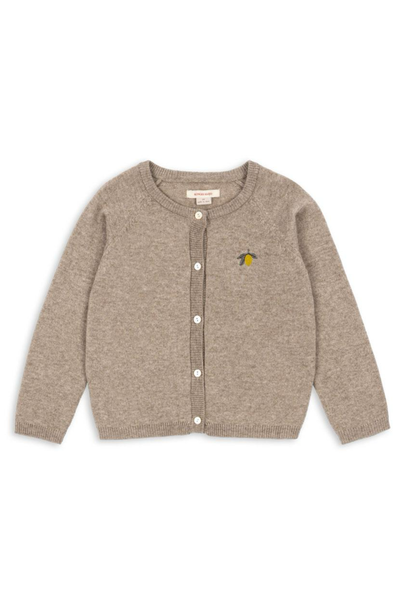 Mattou Knit Wool/Cashmere Cardigan - Light Brown