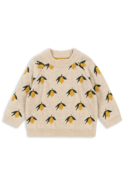 Belou Knit Wool Sweater - Lemon