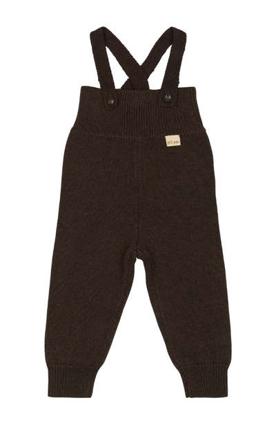 Knit Strap Pants - Coffee Bean