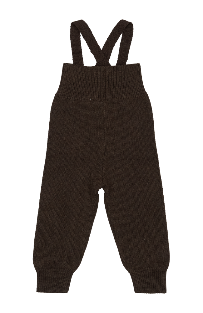 Knit Strap Pants - Coffee Bean