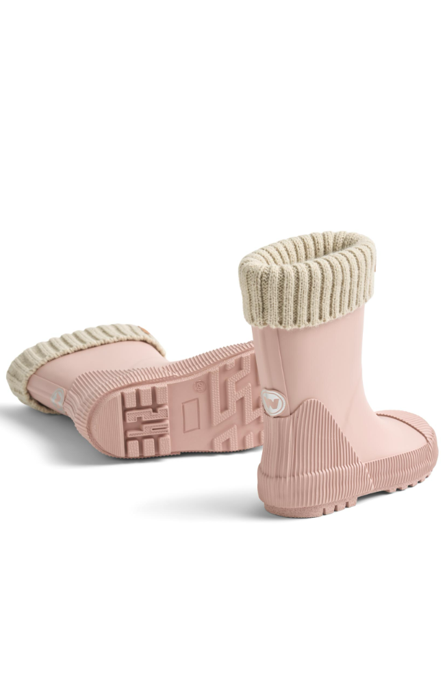 Rubber Boot Thermo Wader - Rose Powder