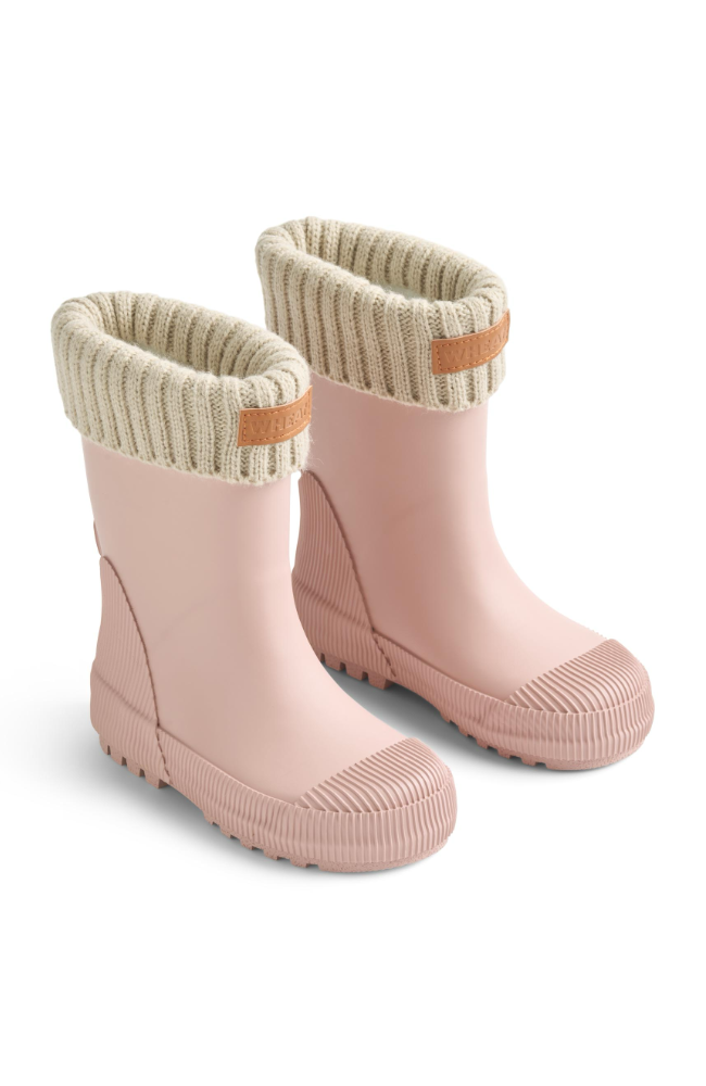 Rubber Boot Thermo Wader - Rose Powder