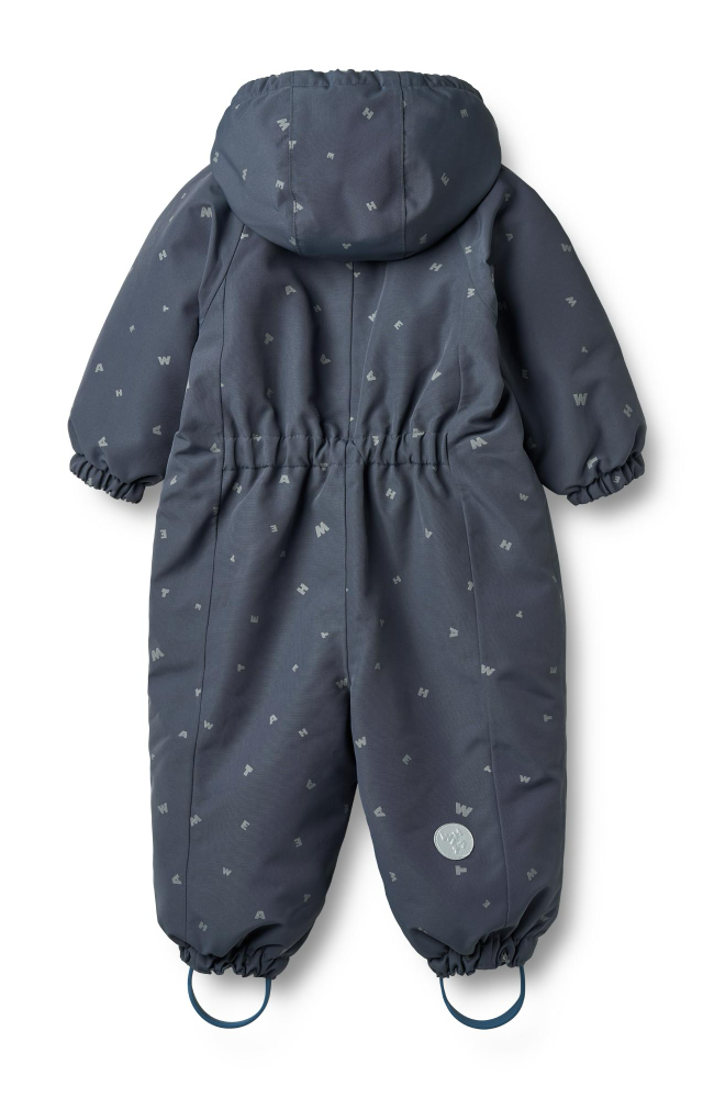 Snowsuit Adi - Greyblue Letters / st.74-98