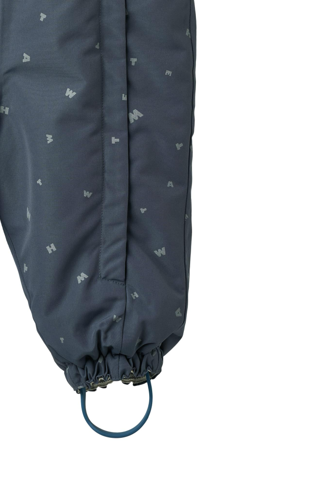 Snowsuit Adi - Greyblue Letters / st.74-98