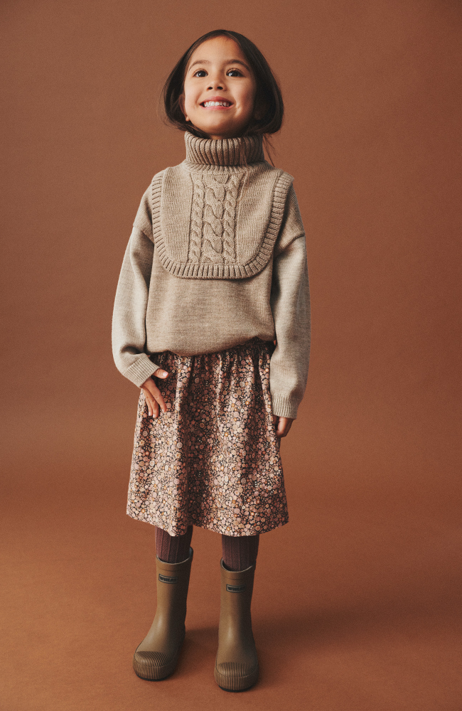 Neckwarmer Softo - Grey Camel Melange
