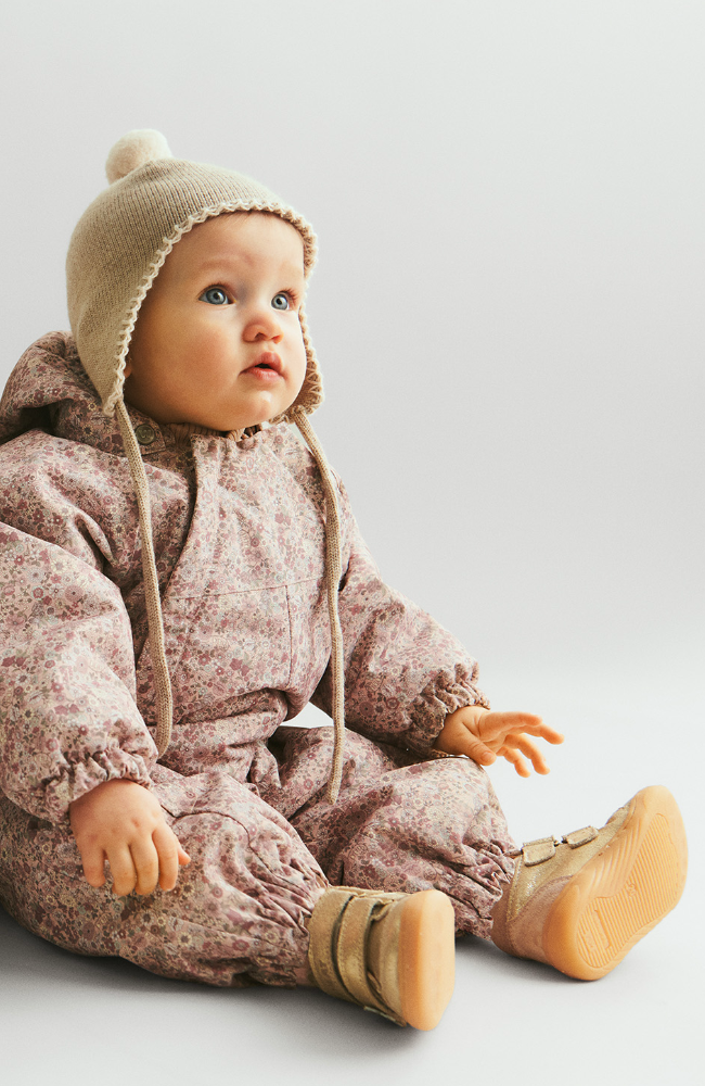 Knit Bonnet Pomma - Warm Sand Melange