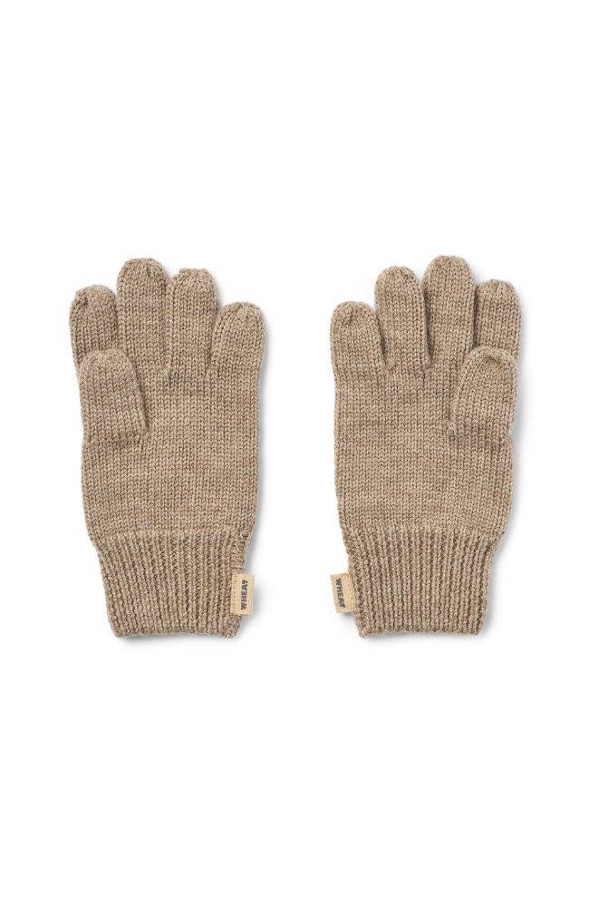 Finger Gloves Bobbe - Grey Camel Melange / st.1-8y