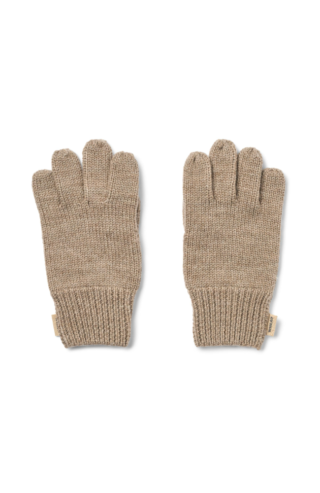 Finger Gloves Bobbe - Grey Camel Melange / st.1-8y