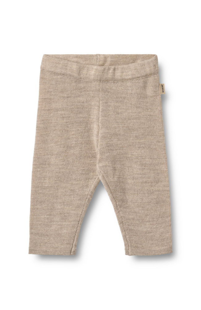Knit Wool Trousers Neel - Warm Sand Melange st.56-92