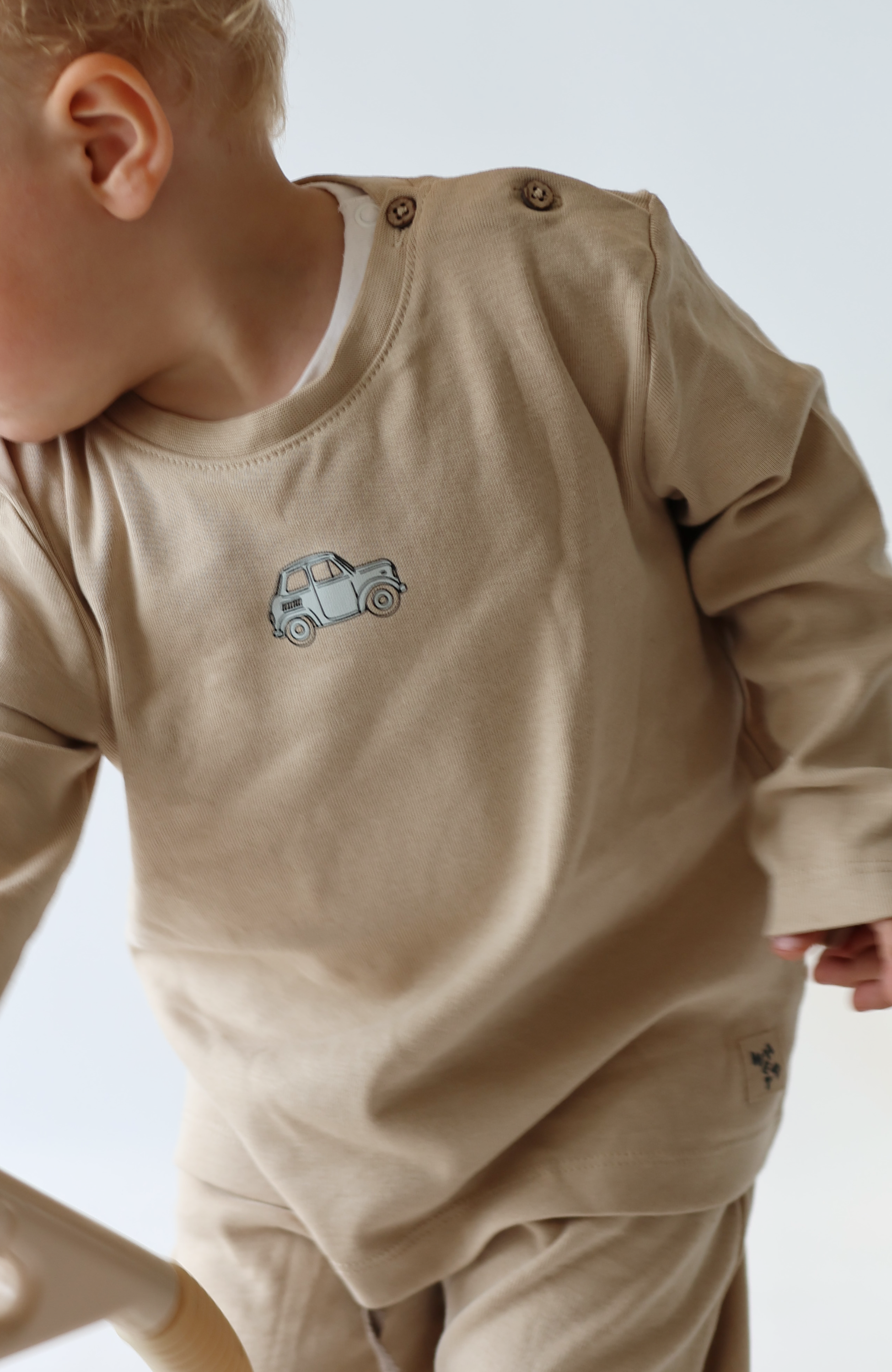 T-shirt L/S Ray - Warm Sand