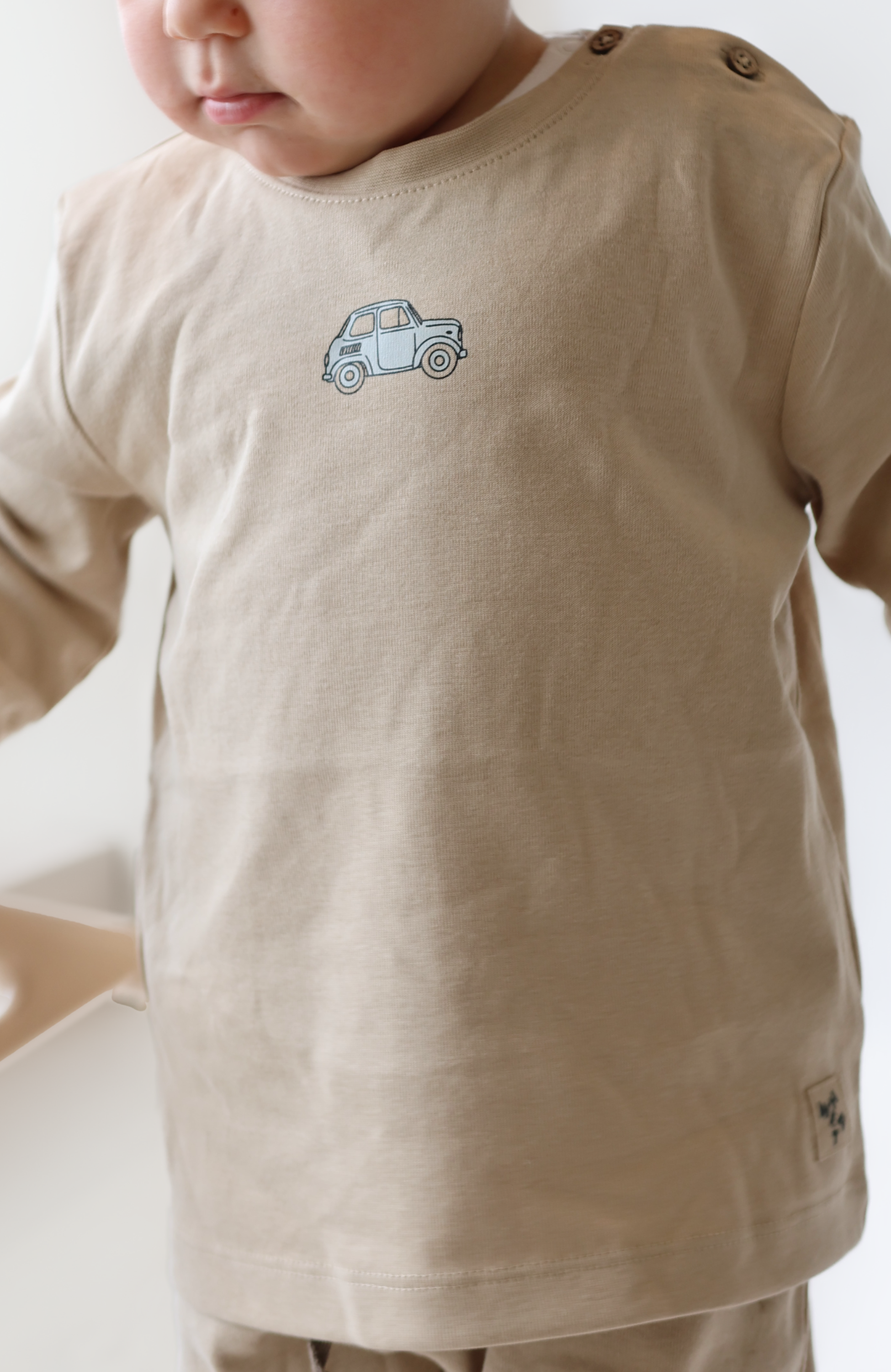 T-shirt L/S Ray - Warm Sand