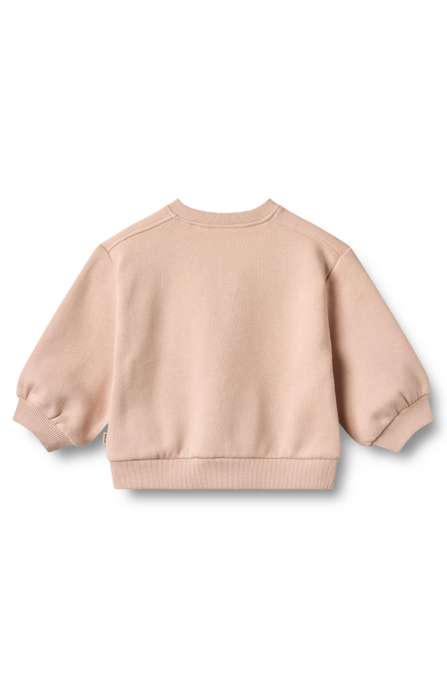 Sweatshirt L/S embroidery Eliza - Rose Dust st. 74-92