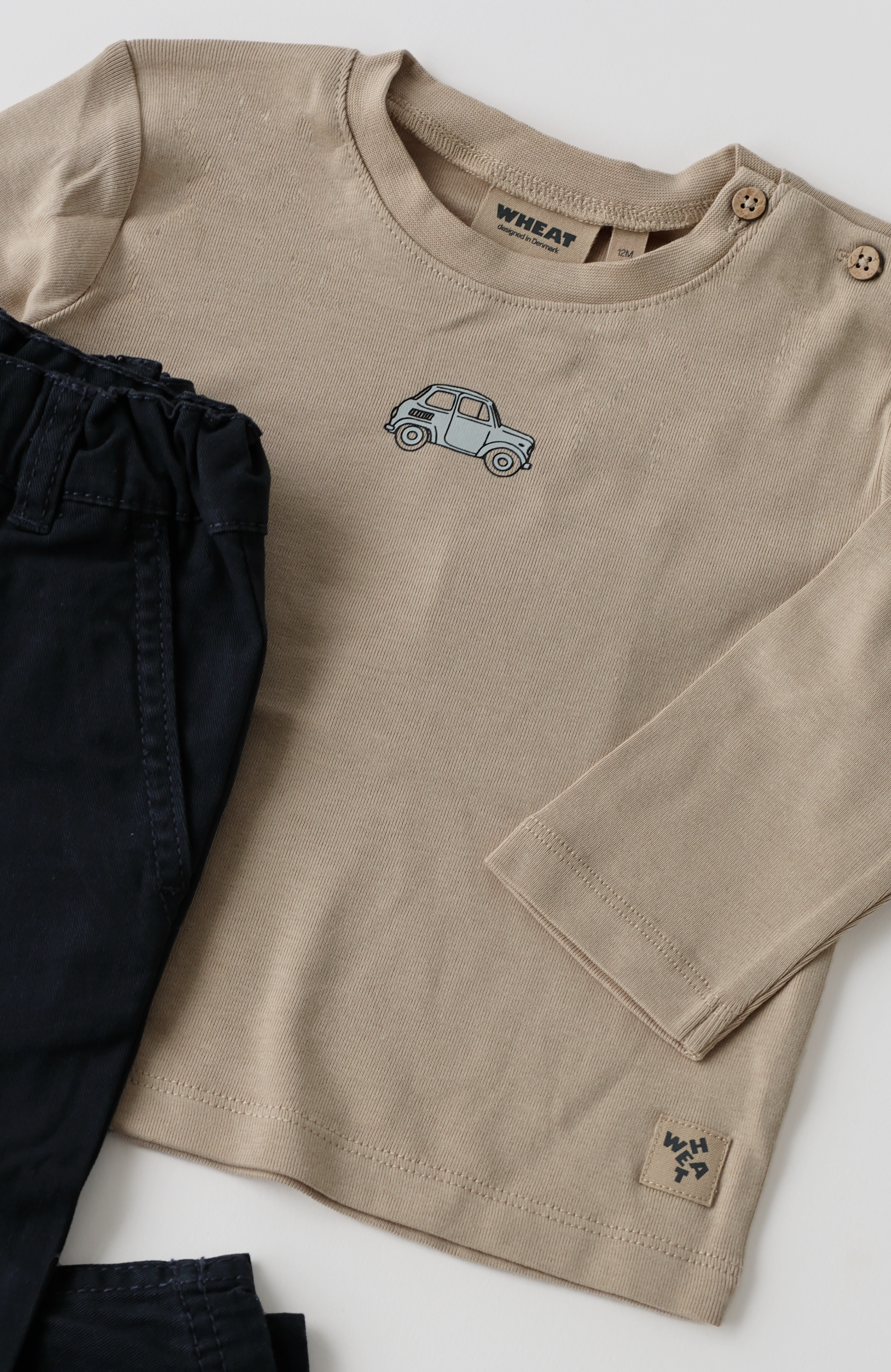 T-shirt L/S Ray - Warm Sand