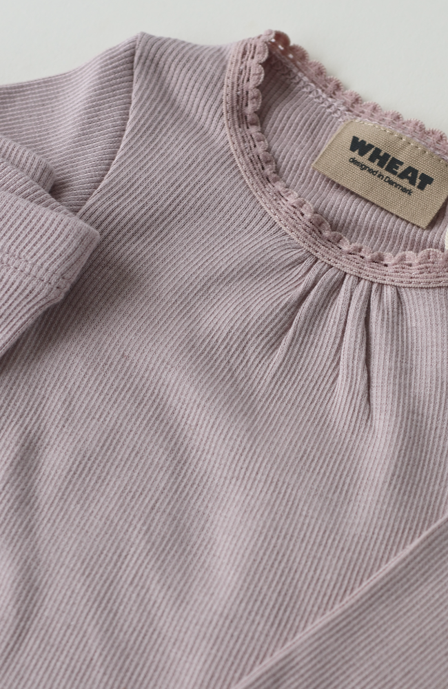 Rib Body L/S Lotta - Soft Lilac