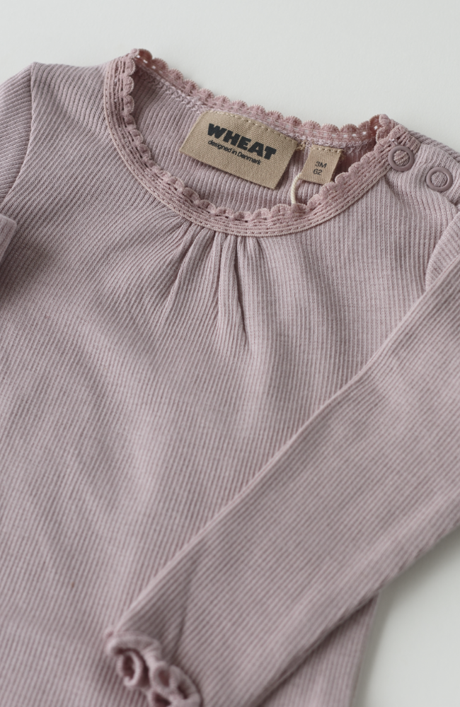 Rib Body L/S Lotta - Soft Lilac