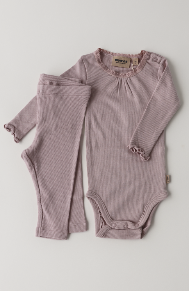 Rib Baby Leggings Maddy - Soft Lilac st.56-92