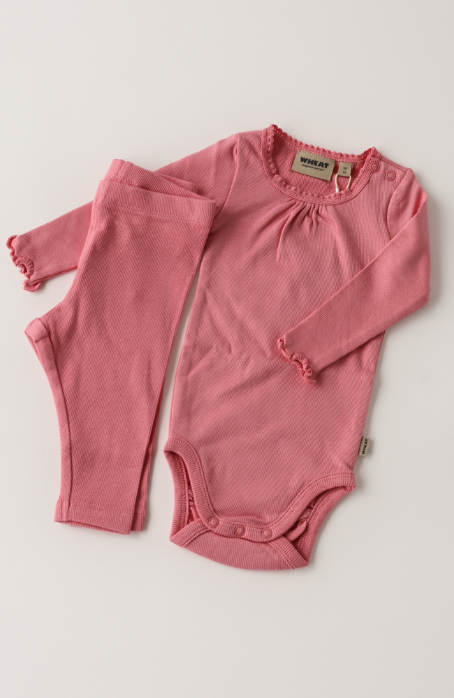 Rib Baby Leggings Maddy - Soft Pink st.56-92