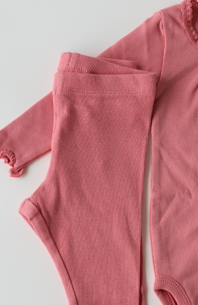 Rib Baby Leggings Maddy - Soft Pink st.56-92