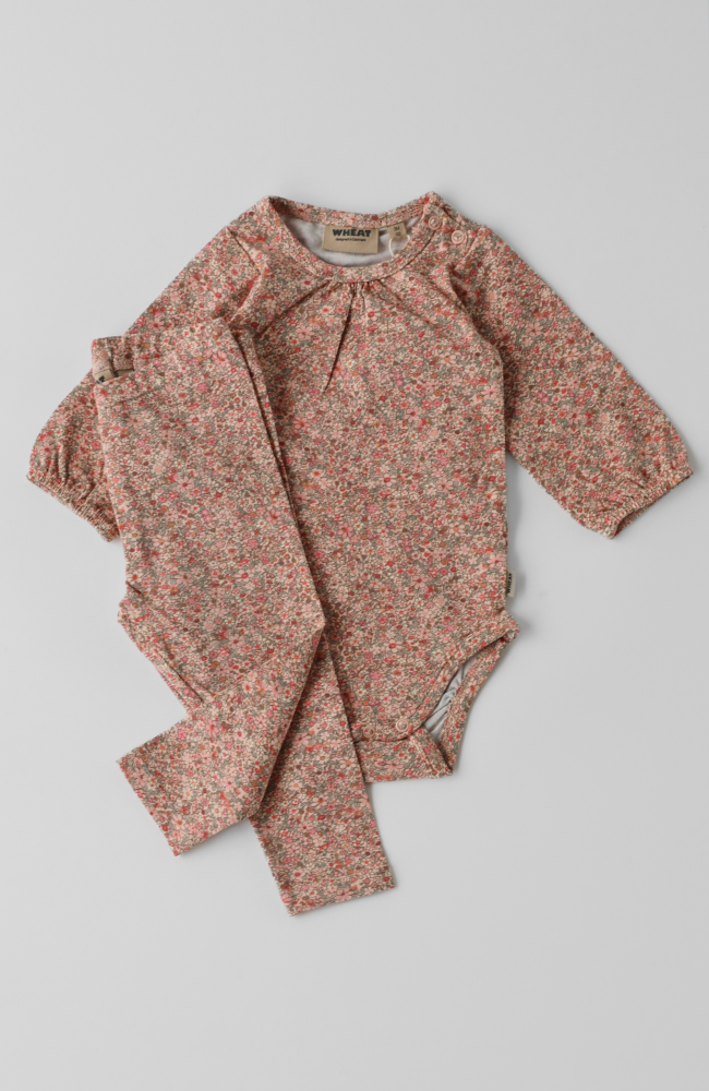 Body L/S Elmine - Rose Dust Flower Meadow
