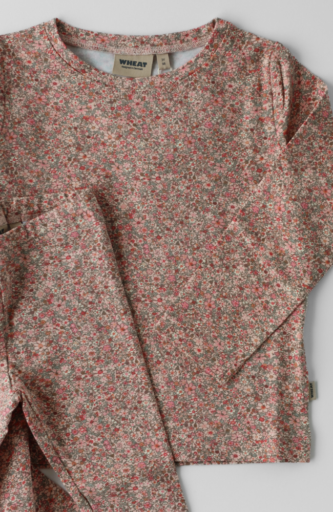 T-shirt L/S Manna - Rose Dust Flower Meadow