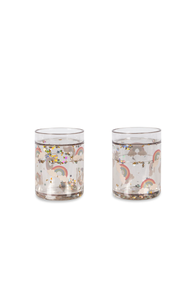 2 Pack Glitter Cup - Rainbow