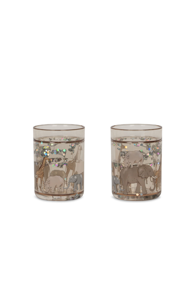 2 Pack Glitter Cup - Safari