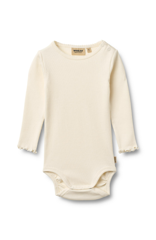 Rib Body L/S Regitze - Ivory