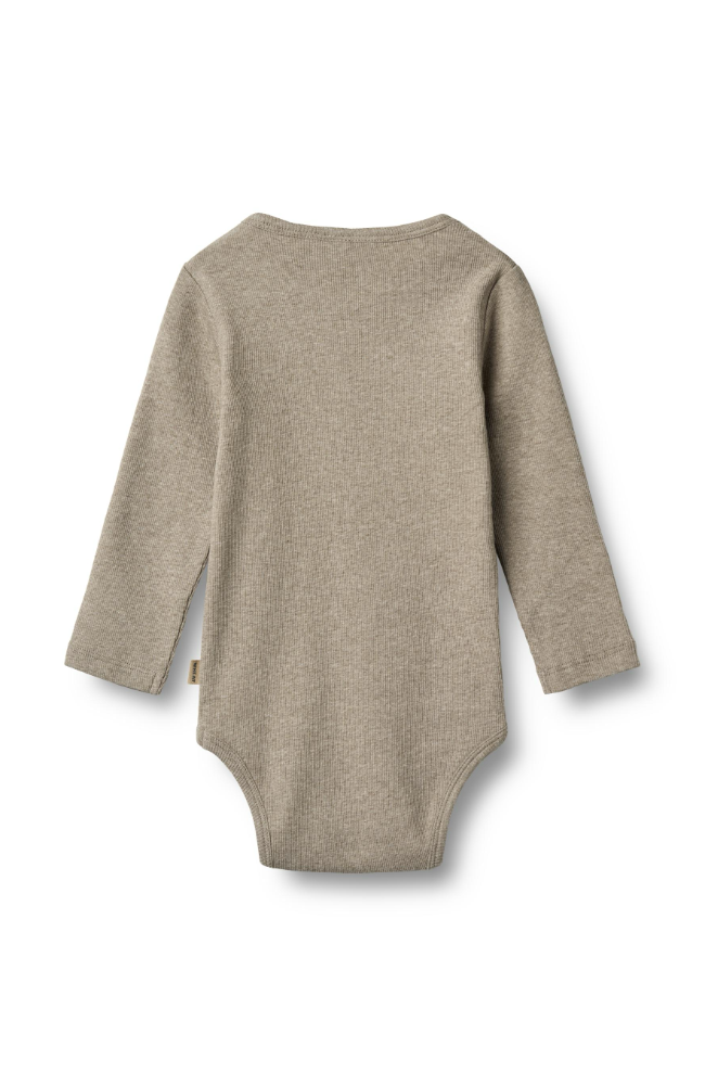 Rib Body L/S Spencer - Gravel Melange