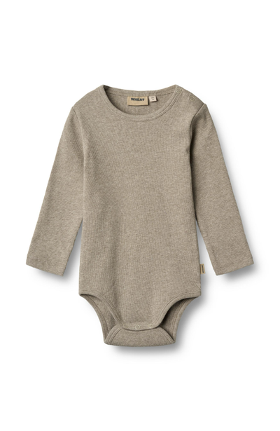 Rib Body L/S Spencer - Gravel Melange