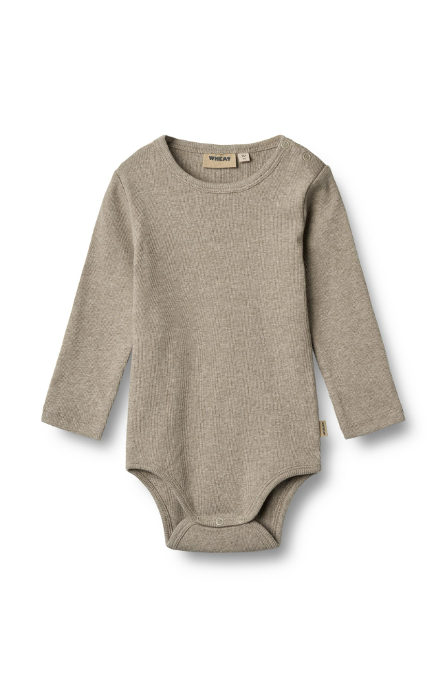 Rib Body L/S Spencer - Gravel Melange
