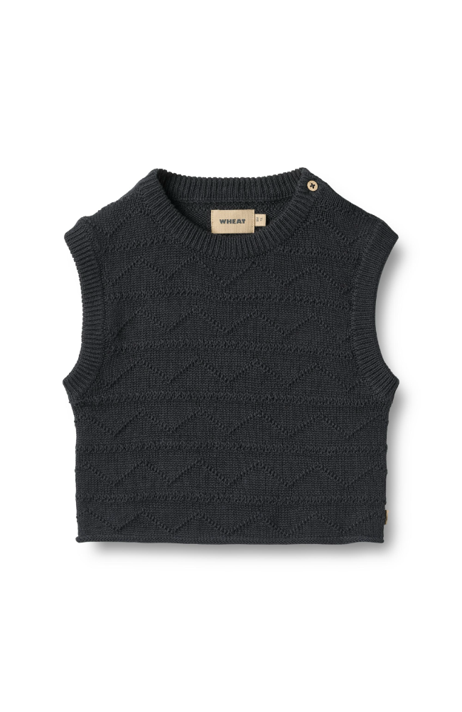 Knit Vest Bobby - Navy st.80-92