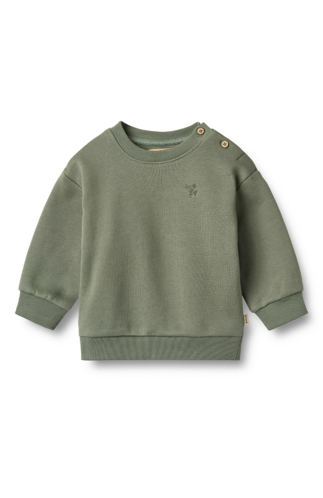 Sweatshirt L/S Willi - Dusty Green st. 74-92