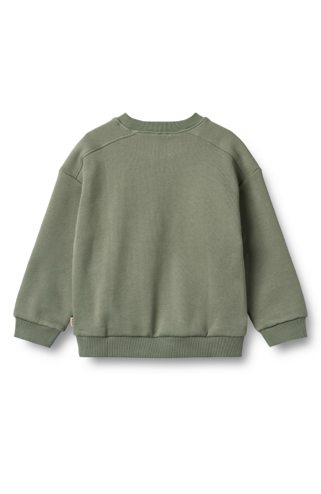 Sweatshirt L/S Willi - Dusty Green st.98-140
