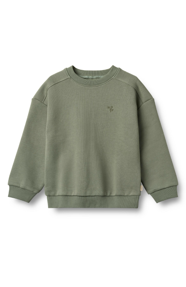 Sweatshirt L/S Willi - Dusty Green st.98-140