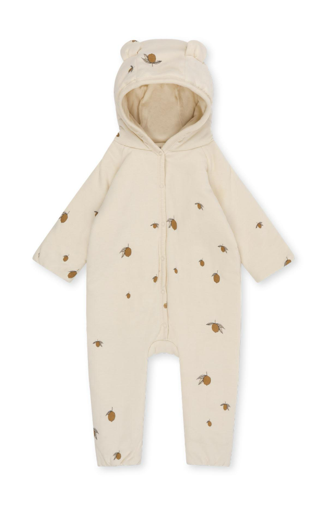 Newborn Padded Onesie w/hood - Lemon
