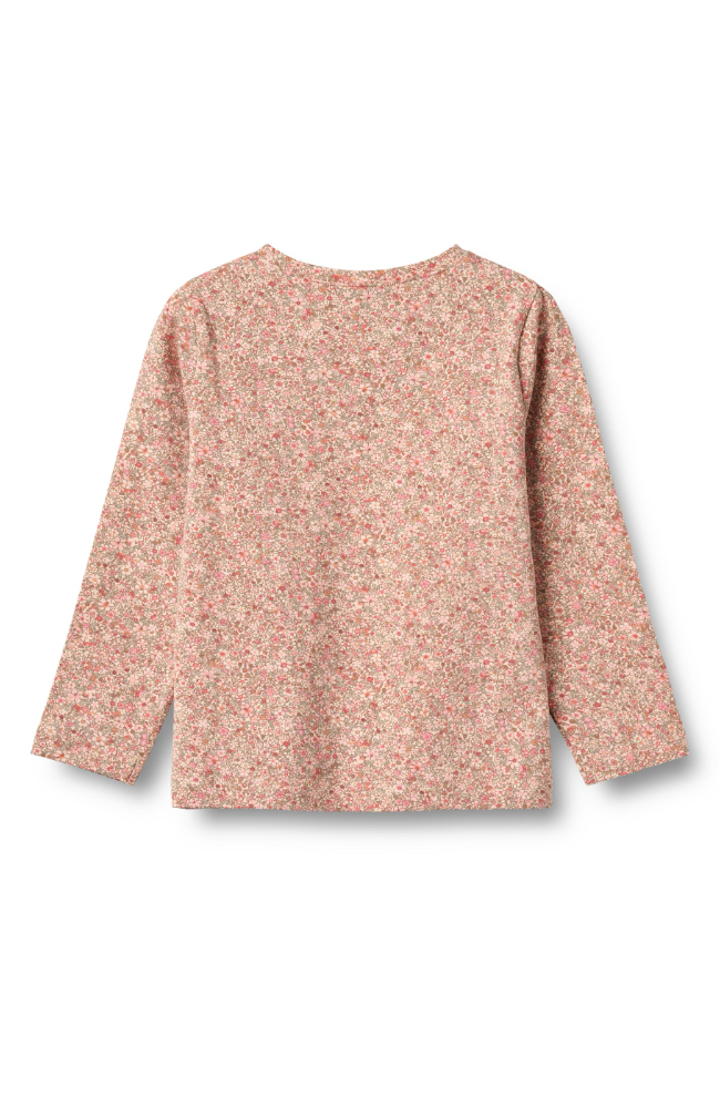 T-shirt L/S Manna - Rose Dust Flower Meadow