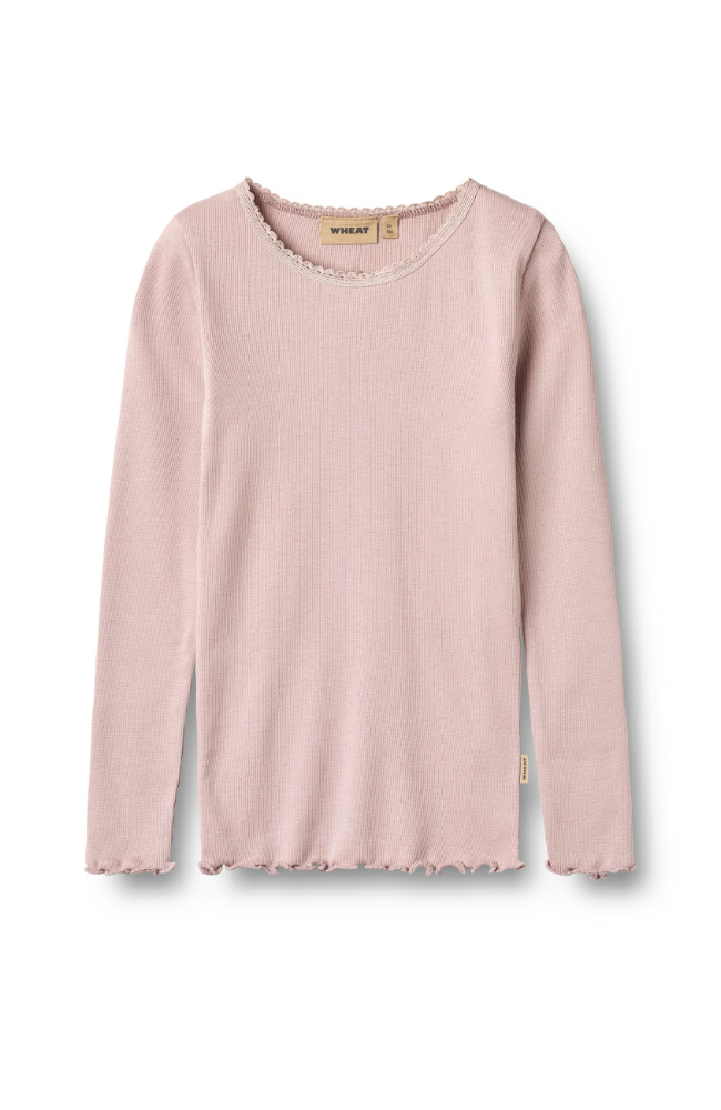 Rib T-Shirt L/S Reese - Soft Lilac