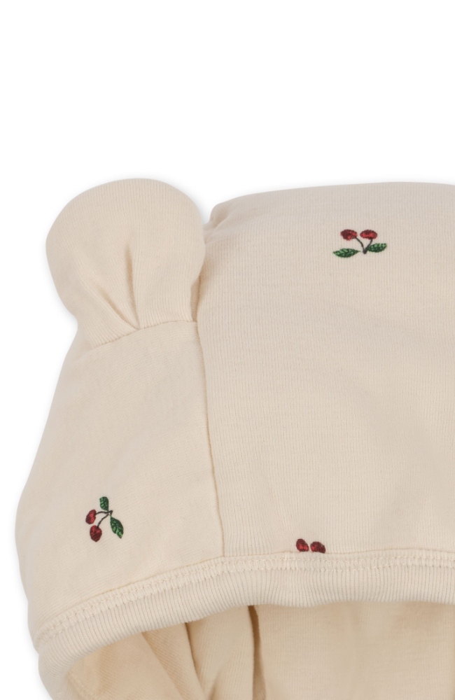 Newborn Padded Onesie w/hood - Cherry
