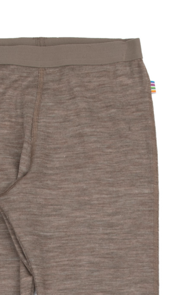 Ullar/Silki Leggings m teygju í mittið - Beige Melange / Limited