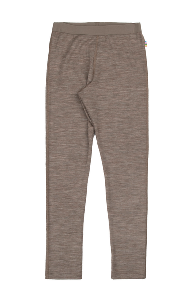 Ullar/Silki Leggings m teygju í mittið - Beige Melange / Limited