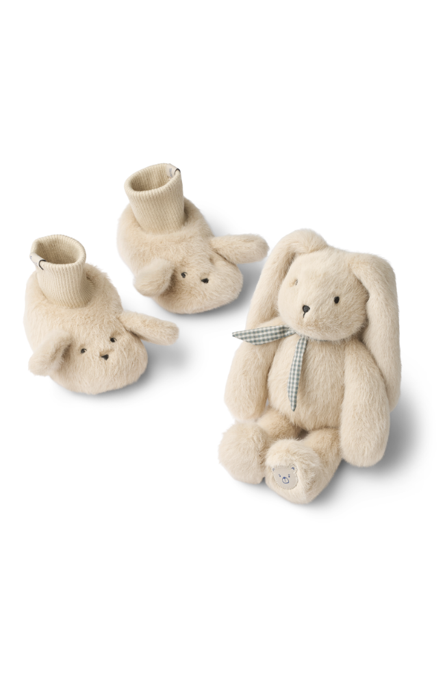 Basim Rabbit Baby Plush Gift Set - Mist