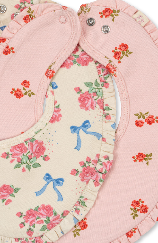 2 Pack Bib Frill - Bella Rosita/Rosa Pink